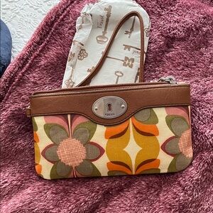 Fossil Multicolor Floral Wristlet